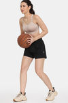 Zelocity Quick Dry Gym Straight Fit Shorts - Jet Black — thumbnail 4